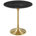 Modway Lippa 20" Round Faux Marble Side Table  