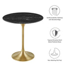 Modway Lippa 20" Round Faux Marble Side Table