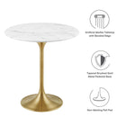 Modway Lippa 20" Round Faux Marble Side Table