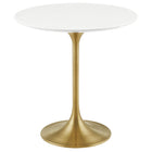 Modway Lippa 20" Round Wood Side Table