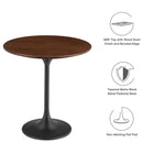 Modway Lippa 20" Round Wood Side Table
