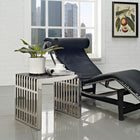 Modway Gridiron Small Stainless Steel Bench