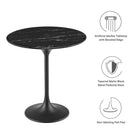 Modway Lippa 20" Round Faux Marble Side Table