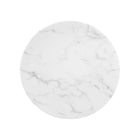 Modway Lippa 20" Round Faux Marble Side Table