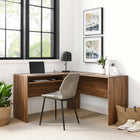 Modway Venture L-Shaped Wood Office Desk