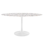 Modway Lippa 60" Oval Terrazzo Dining Table  