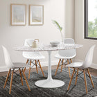 Modway Lippa 60" Oval Terrazzo Dining Table