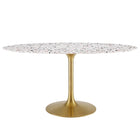 Modway Lippa 60" Oval Terrazzo Dining Table  
