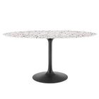 Modway Lippa 60" Oval Terrazzo Dining Table  
