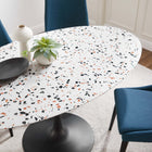 Modway Lippa 60" Oval Terrazzo Dining Table