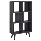 Modway Transmit 5 Shelf Wood Grain Bookcase  
