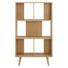 Modway Transmit 5 Shelf Wood Grain Bookcase