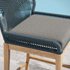 Modway Wellspring Outdoor Patio Teak Wood Bar Stool