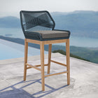 Modway Wellspring Outdoor Patio Teak Wood Bar Stool