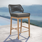 Modway Wellspring Outdoor Patio Teak Wood Bar Stool