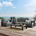 Modway Tahoe 3-Piece Outdoor Patio Powder-Coated Aluminum Set