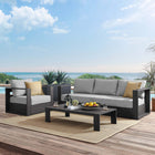 Modway Tahoe 3-Piece Outdoor Patio Powder-Coated Aluminum Set