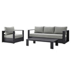 Modway Tahoe 3-Piece Outdoor Patio Powder-Coated Aluminum Set  