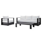 Modway Tahoe 3-Piece Outdoor Patio Powder-Coated Aluminum Set  