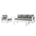 Modway Tahoe 3-Piece Outdoor Patio Powder-Coated Aluminum Set  