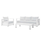 Modway Tahoe 3-Piece Outdoor Patio Powder-Coated Aluminum Set  