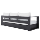 Modway Tahoe 4-Piece Outdoor Patio Powder-Coated Aluminum Set
