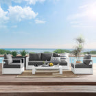 Modway Tahoe 4-Piece Outdoor Patio Powder-Coated Aluminum Set