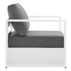 Modway Tahoe 4-Piece Outdoor Patio Powder-Coated Aluminum Set