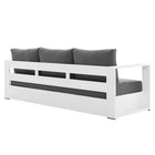 Modway Tahoe 4-Piece Outdoor Patio Powder-Coated Aluminum Set