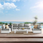 Modway Tahoe 4-Piece Outdoor Patio Powder-Coated Aluminum Set