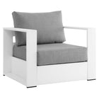 Modway Tahoe 4-Piece Outdoor Patio Powder-Coated Aluminum Set