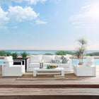 Modway Tahoe 4-Piece Outdoor Patio Powder-Coated Aluminum Set