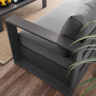 Modway Tahoe 2-Piece Outdoor Patio Powder-Coated Aluminum Set