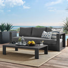 Modway Tahoe 2-Piece Outdoor Patio Powder-Coated Aluminum Set