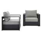 Modway Tahoe 2-Piece Outdoor Patio Powder-Coated Aluminum Armchair Set  