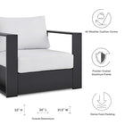 Modway Tahoe 2-Piece Outdoor Patio Powder-Coated Aluminum Armchair Set