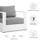 Modway Tahoe 2-Piece Outdoor Patio Powder-Coated Aluminum Armchair Set