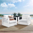 Modway Tahoe 2-Piece Outdoor Patio Powder-Coated Aluminum Armchair Set