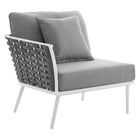Modway Stance Outdoor Patio Aluminum Small Sectional Sofa