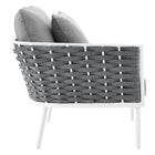 Modway Stance Outdoor Patio Aluminum Small Sectional Sofa