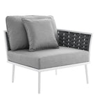 Modway Stance Outdoor Patio Aluminum Small Sectional Sofa