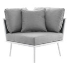 Modway Stance Outdoor Patio Aluminum Small Sectional Sofa