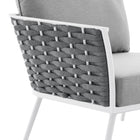 Modway Stance Outdoor Patio Aluminum Small Sectional Sofa