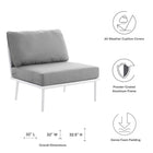 Modway Stance 3 Piece Outdoor Patio Aluminum Set