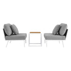 Modway Stance 3 Piece Outdoor Patio Aluminum Set