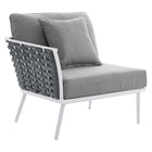 Modway Stance 4 Piece Outdoor Patio Aluminum Sectional Sofa Set
