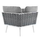 Modway Stance 4 Piece Outdoor Patio Aluminum Sectional Sofa Set