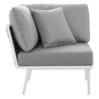 Modway Stance 8 Piece Outdoor Patio Aluminum Sectional Sofa Set
