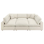 Modway Commix 6-Piece Down Filled Overstuffed Sectional Sofa