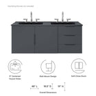 Modway Vitality 48" Double Sink Bathroom Vanity
